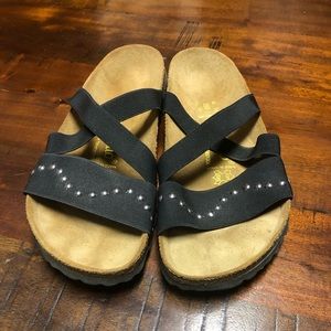 Black Elastic Papillio Birkenstock Sandals